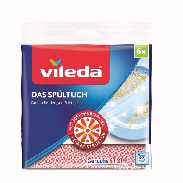 Vileda Spültuch 34x34 cm, 6er Pack