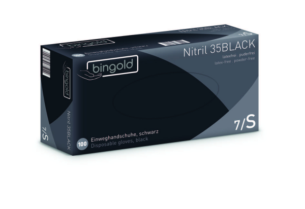 Bingold Nitril 35 schwarz Gr. S 100 Stück