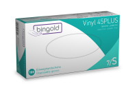 Bingold Vinyl 45Plus transparent Gr. S 100 Stück