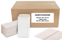 Papierhandtuch 1lg 25x23 cm 5000 Blatt natur ZZ-Falz...