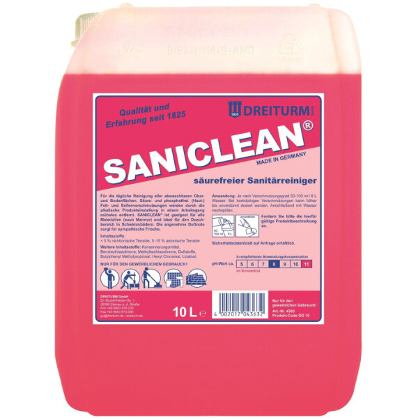 Dreiturm Saniclean 10 Liter