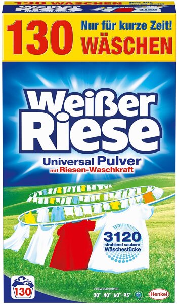 Henkel Weißer Riese Universal Pulver 130 Waschladungen